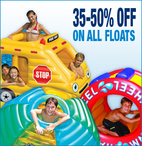 34%-50% off on all Pool Floats