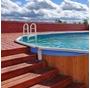 Snap-Lock Deck Ladder for Above-Ground Pools
