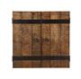 Drifter Solid Wood Dartboard &amp; Cabinet Set - Rustic Oak
