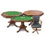 3-in-1 Poker Table w/4 chairs