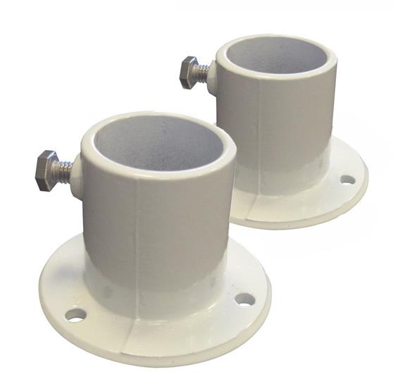 Aluminum Deck Flanges for Above Ground Pool Ladder - Pair