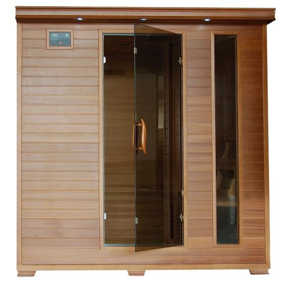  	 GREAT BEAR - 6 Person Cedar Infrared Sauna with Carbon Heaters