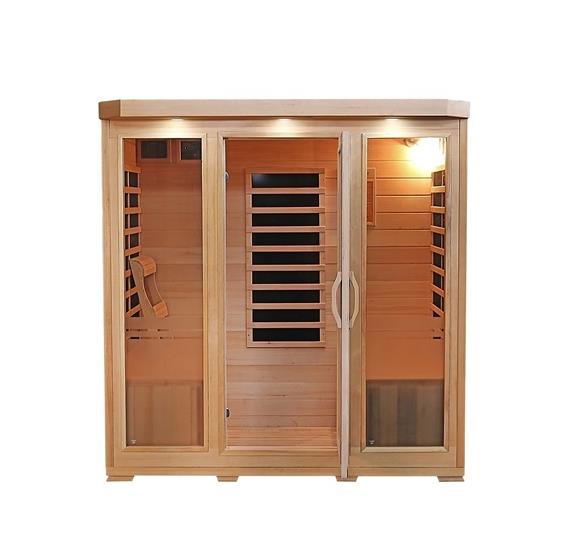 Sonoma 4-Person Hemlock Infrared Sauna with 9 Carbon Heaters