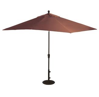 Caspian 8-ft x 10-ft Rectangular Market Umbrella in Sunbrella Acrylic