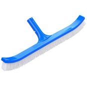 Curved 18in Pool Brush for Walls and Floors with Nylon Fiber Bristles