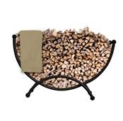 Deluxe Steel Firewood Storage with Cover 5-ft