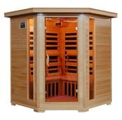 TUCSON - 4 Person Corner Sauna with Carbon Heaters